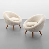 Pair of Jean Royere GRAND OEUF (EGG) Lounge Chairs - Sold for $118,750 on 03-03-2018 (Lot 81).jpg